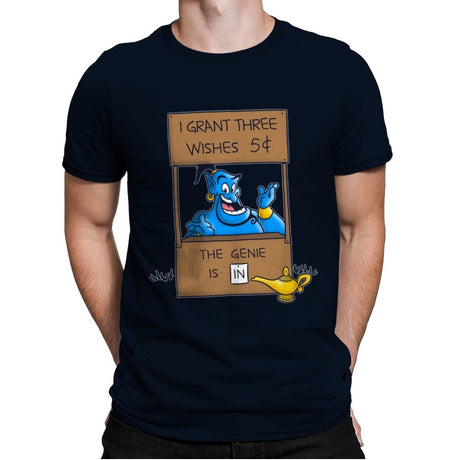 Genie Help - Mens Premium T-Shirts RIPT Apparel Small / Midnight Navy