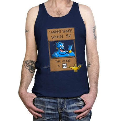 Genie Help - Tanktop Tanktop RIPT Apparel X-Small / Navy