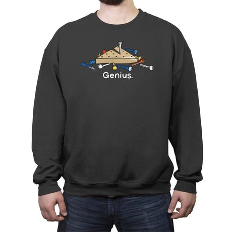Genius - Crew Neck Sweatshirt Crew Neck Sweatshirt RIPT Apparel Small / Charcoal