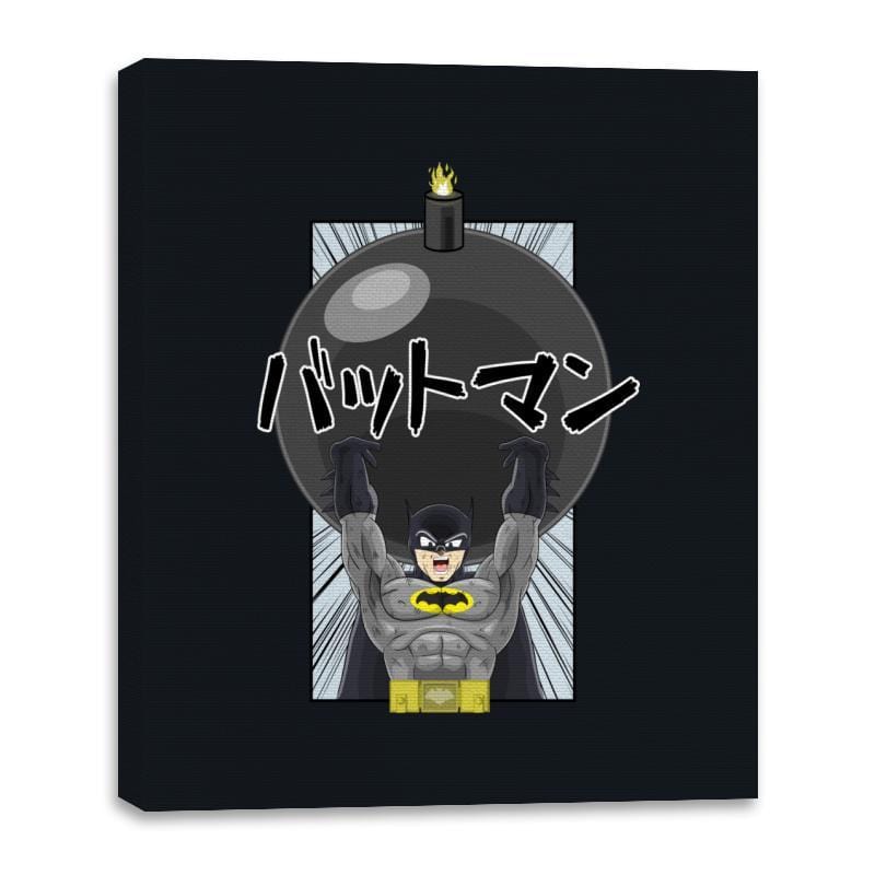 Genki BoOoOm - Canvas Wraps Canvas Wraps RIPT Apparel 16x20 / Black