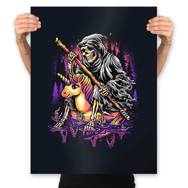 Gently Down The Stream - Prints Posters RIPT Apparel 18x24 / Black