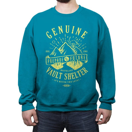 Genuine Vault - Crew Neck Sweatshirt Crew Neck Sweatshirt RIPT Apparel Small / Antique Sapphire