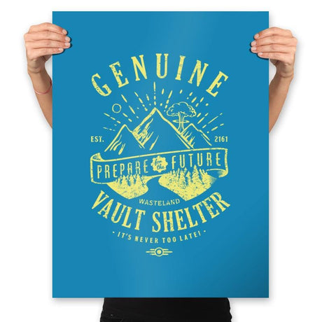 Genuine Vault - Prints Posters RIPT Apparel 18x24 / Sapphire