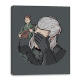 Geralt Face Palm - Canvas Wraps Canvas Wraps RIPT Apparel 16x20 / Charcoal