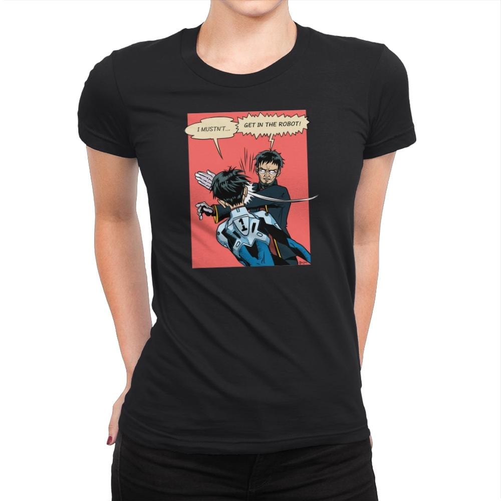 Get in the Robot Exclusive - Anime History Lesson - Womens Premium T-Shirts RIPT Apparel Small / Black