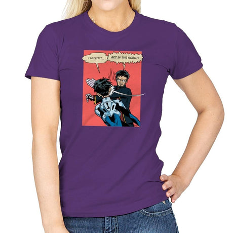 Get in the Robot Exclusive - Anime History Lesson - Womens T-Shirts RIPT Apparel Small / Purple