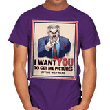 Get Me Pictures - Anytime - Mens T-Shirts RIPT Apparel Small / Purple
