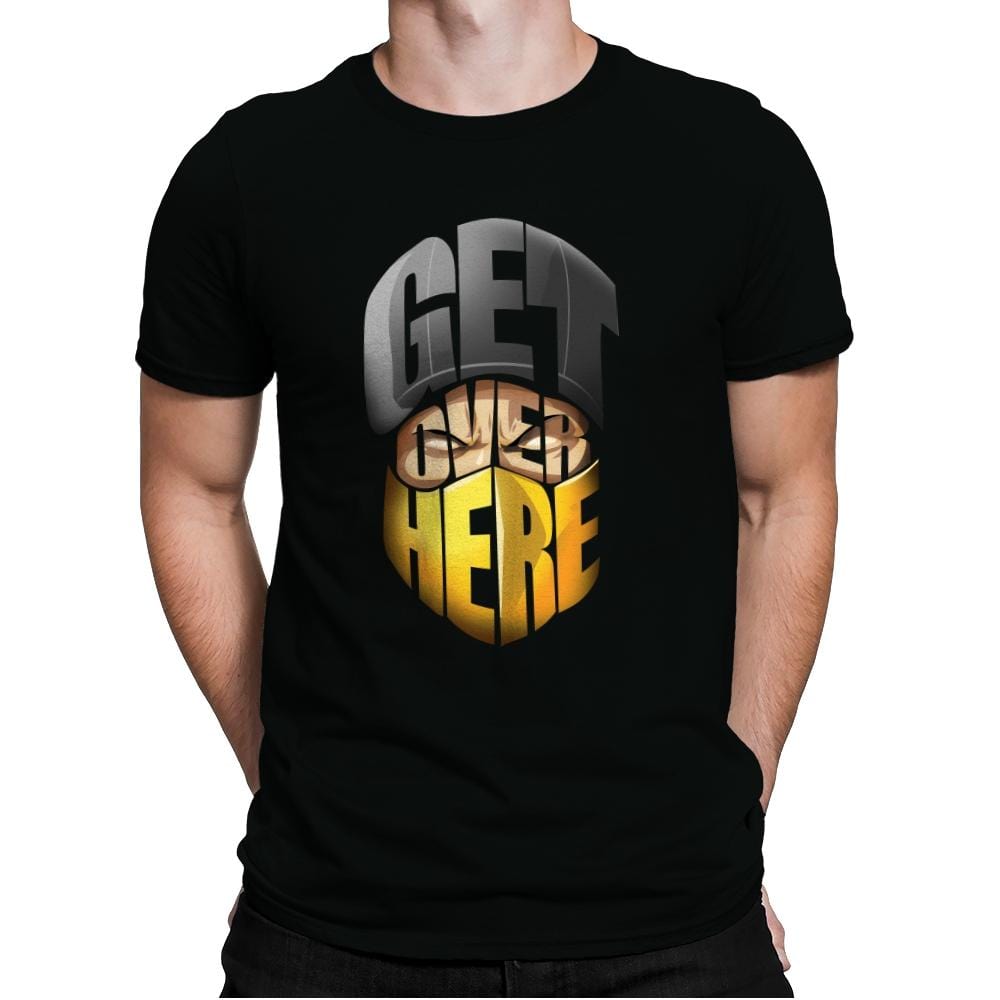 Get Over Here! - Mens Premium T-Shirts RIPT Apparel Small / Black
