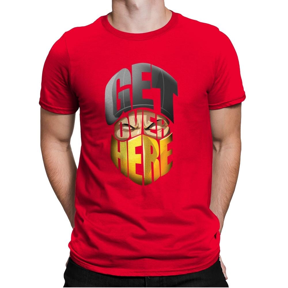 Get Over Here! - Mens Premium T-Shirts RIPT Apparel Small / Red