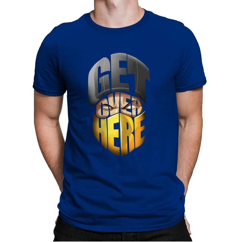 Get Over Here! - Mens Premium T-Shirts RIPT Apparel Small / Royal