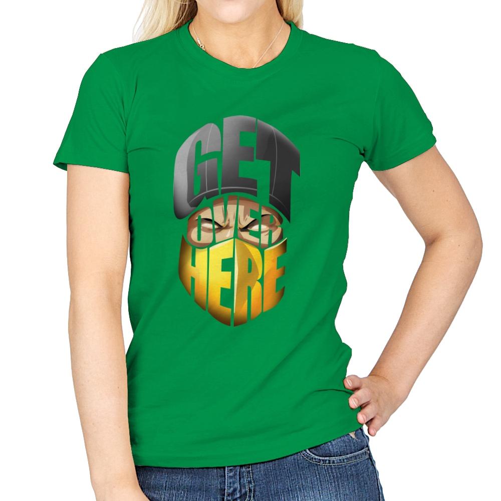 Get Over Here! - Womens T-Shirts RIPT Apparel Small / Irish Green