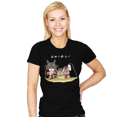 Ghibfriends - Womens T-Shirts RIPT Apparel Small / Black