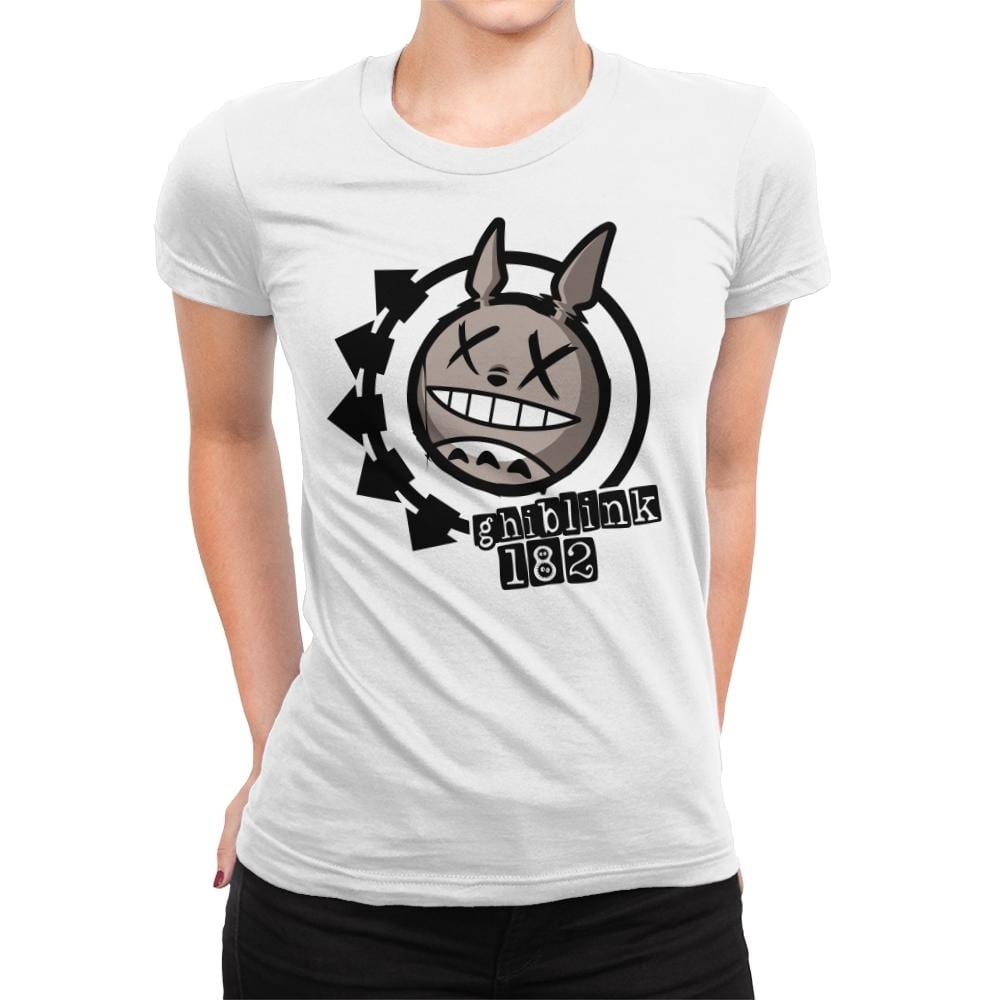 Ghiblink 182 - Womens Premium T-Shirts RIPT Apparel Small / White
