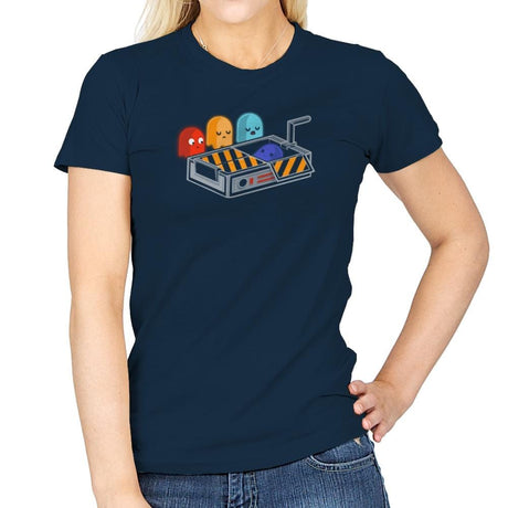 Ghost Busted - Gamer Paradise - Womens T-Shirts RIPT Apparel Small / Navy