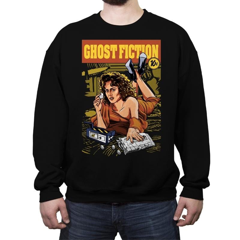Ghost Fiction 25c - Crew Neck Sweatshirt Crew Neck Sweatshirt RIPT Apparel Small / Black