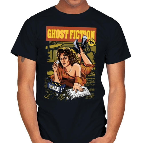 Ghost Fiction 25c - Mens T-Shirts RIPT Apparel Small / Black