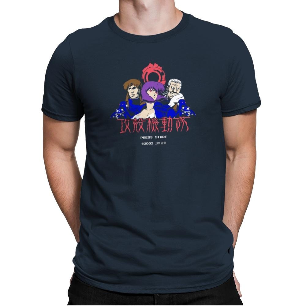 Ghost in the Pixels Exclusive - Anime History Lesson - Mens Premium T-Shirts RIPT Apparel Small / Indigo