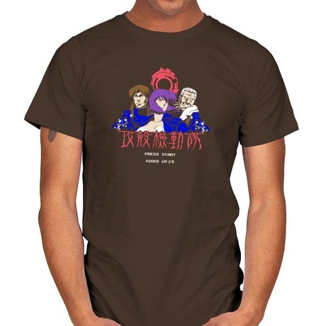 Ghost in the Pixels Exclusive - Anime History Lesson - Mens T-Shirts RIPT Apparel Small / Dark Chocolate
