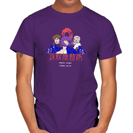 Ghost in the Pixels Exclusive - Anime History Lesson - Mens T-Shirts RIPT Apparel Small / Purple