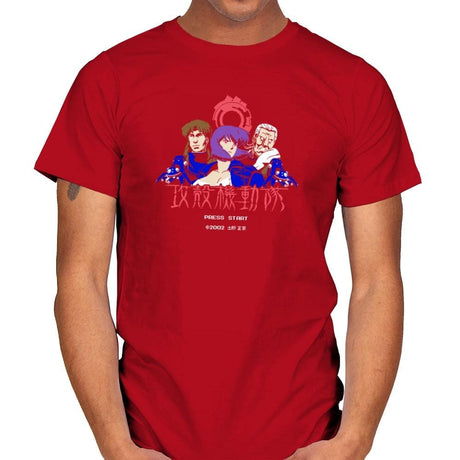 Ghost in the Pixels Exclusive - Anime History Lesson - Mens T-Shirts RIPT Apparel Small / Red
