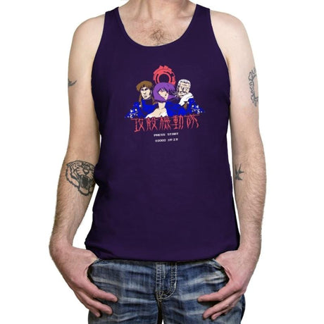 Ghost in the Pixels Exclusive - Anime History Lesson - Tanktop Tanktop RIPT Apparel X-Small / Team Purple
