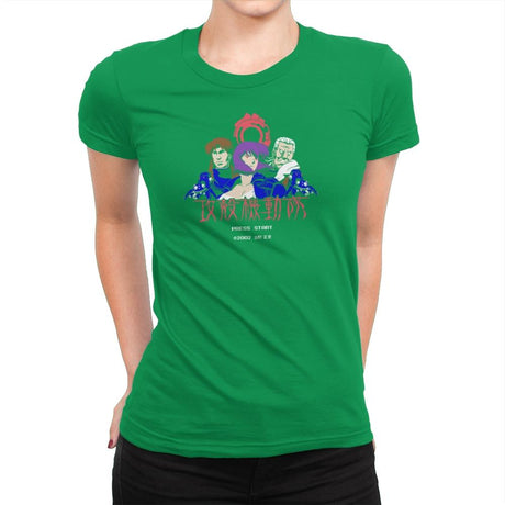 Ghost in the Pixels Exclusive - Anime History Lesson - Womens Premium T-Shirts RIPT Apparel Small / Kelly Green