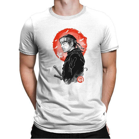 Ghost Samurai - Mens Premium T-Shirts RIPT Apparel Small / White