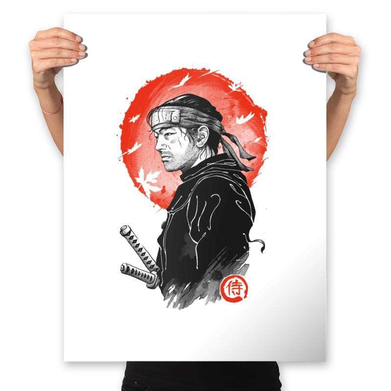 Ghost Samurai - Prints Posters RIPT Apparel 18x24 / White