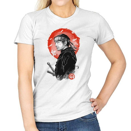 Ghost Samurai - Womens T-Shirts RIPT Apparel Small / White