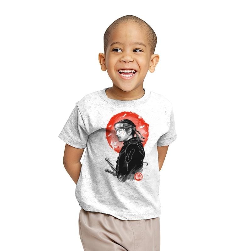 Ghost Samurai - Youth T-Shirts RIPT Apparel X-small / White