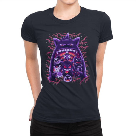 Ghost Type Club - Womens Premium T-Shirts RIPT Apparel Small / Midnight Navy