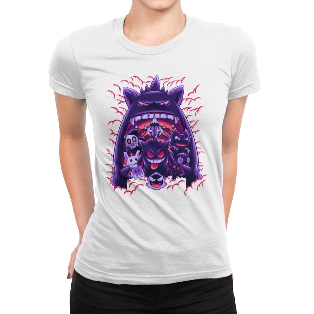 Ghost Type Club - Womens Premium T-Shirts RIPT Apparel Small / White