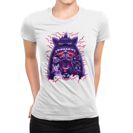 Ghost Type Club - Womens Premium T-Shirts RIPT Apparel Small / White