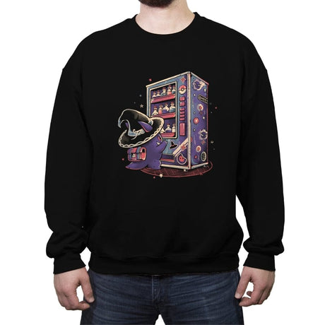 Ghost Vending Machine - Crew Neck Sweatshirt Crew Neck Sweatshirt RIPT Apparel Small / Black