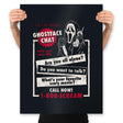 Ghostface Chat - Prints Posters RIPT Apparel 18x24 / Black