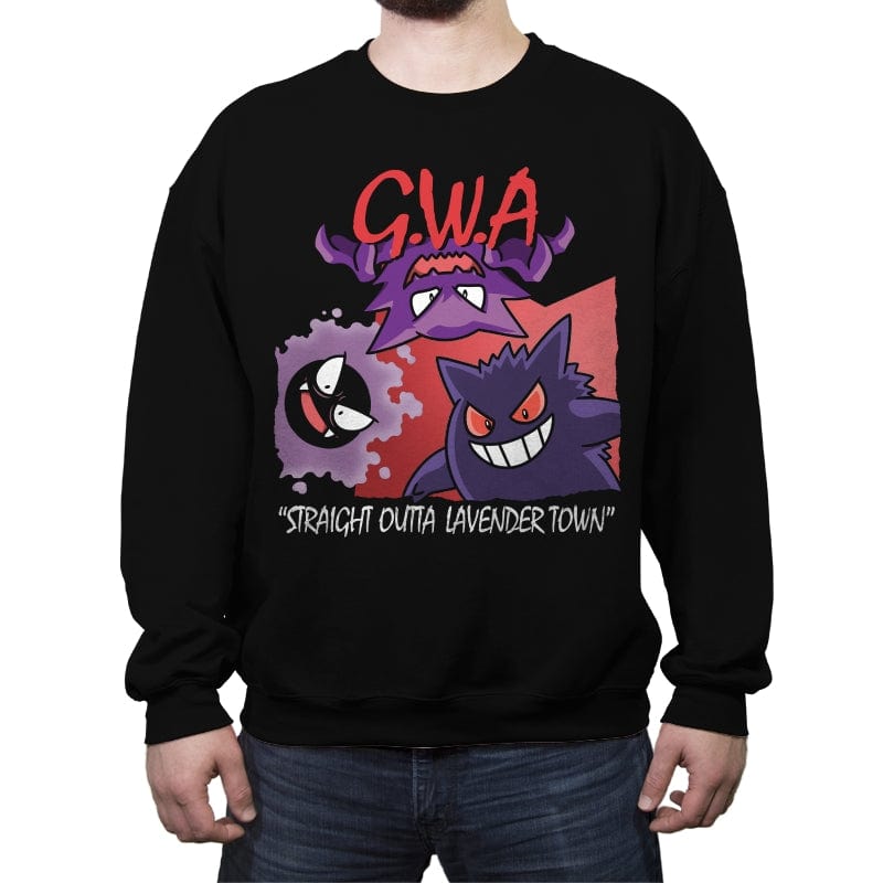 Ghosts With Attitude - Crew Neck Sweatshirt Crew Neck Sweatshirt RIPT Apparel Small / Black