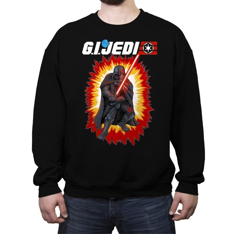 GI JEDI Vader - Crew Neck Sweatshirt Crew Neck Sweatshirt RIPT Apparel Small / Black