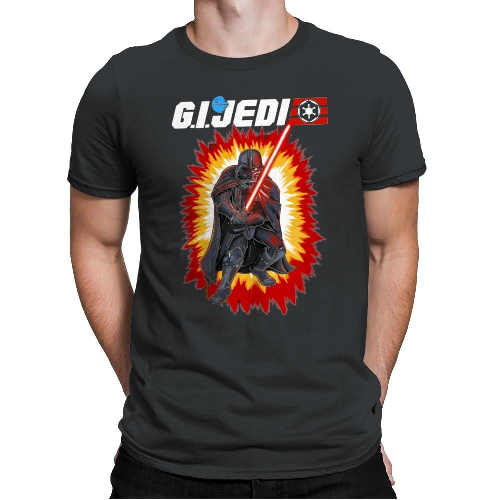 GI JEDI Vader - Mens Premium T-Shirts RIPT Apparel Small / Heavy Metal