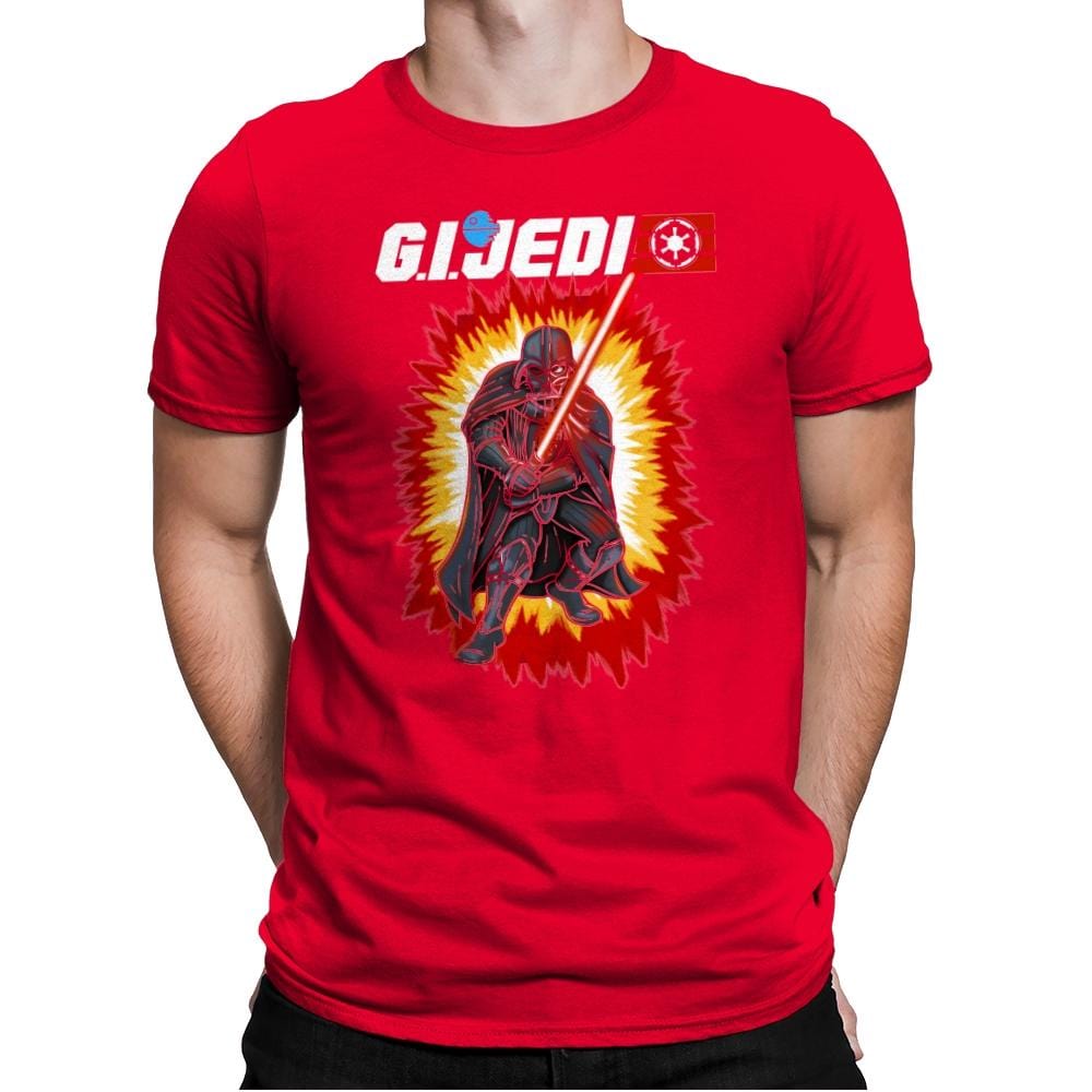 GI JEDI Vader - Mens Premium T-Shirts RIPT Apparel Small / Red