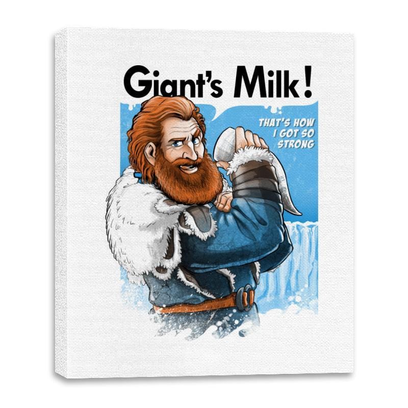 Giant's Milk! - Canvas Wraps Canvas Wraps RIPT Apparel 16x20 / White