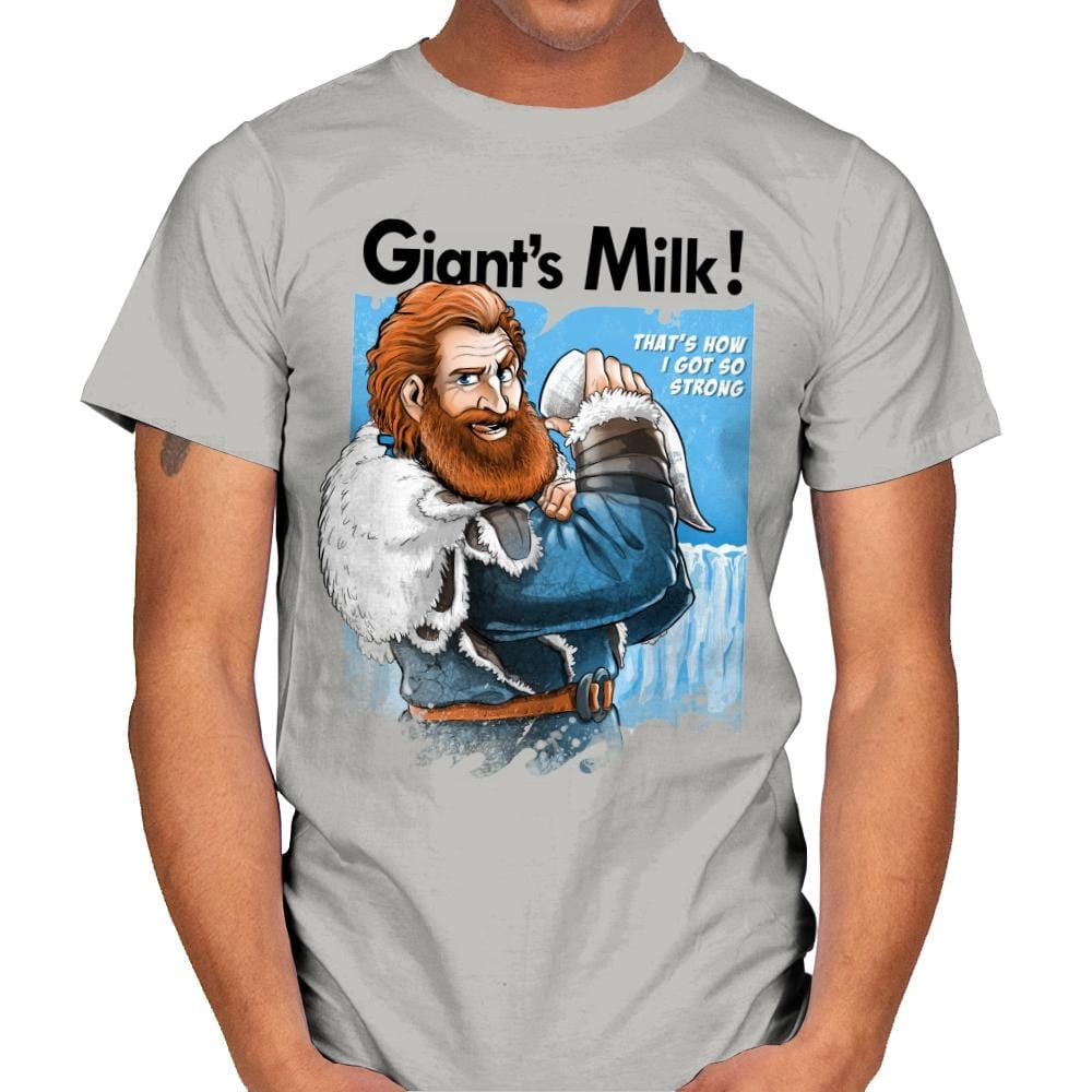 Giant's Milk! - Mens T-Shirts RIPT Apparel Small / Ice Grey