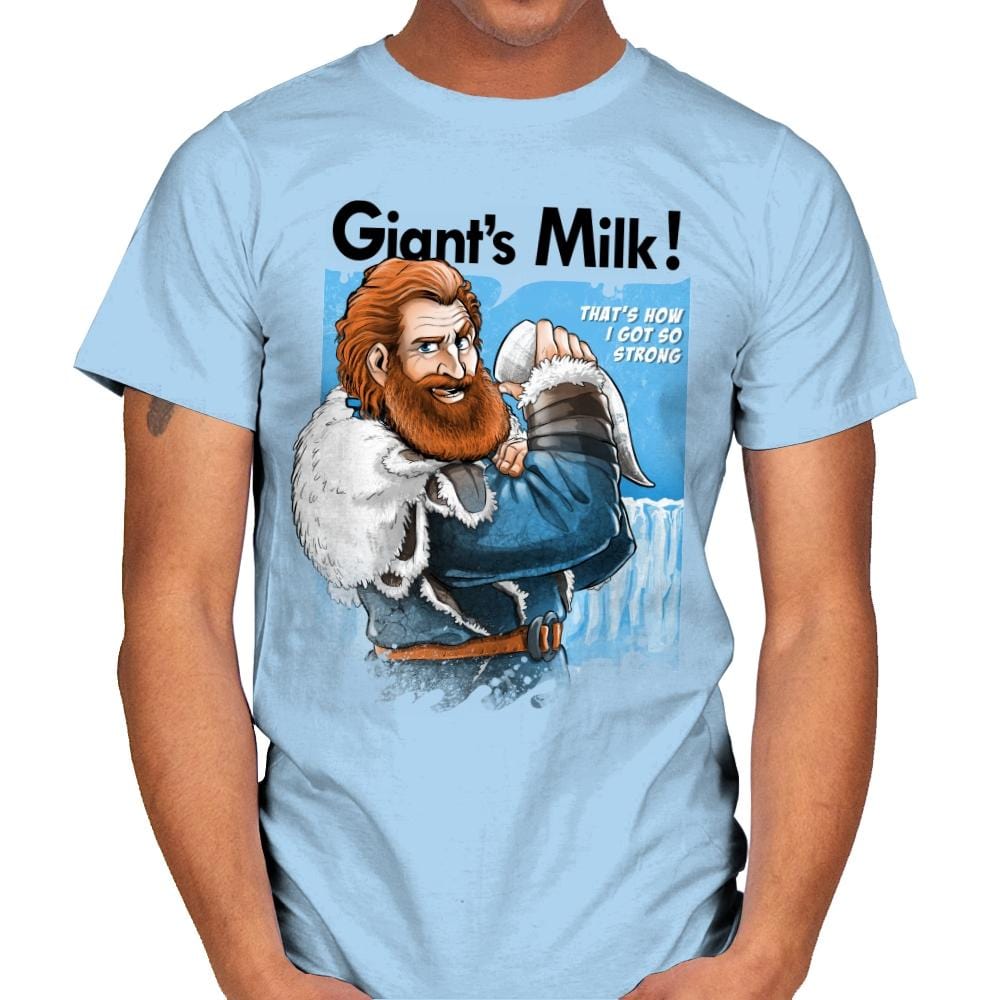 Giant's Milk! - Mens T-Shirts RIPT Apparel Small / Light Blue