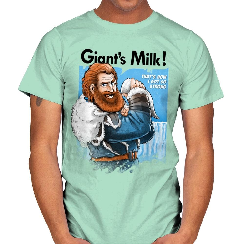 Giant's Milk! - Mens T-Shirts RIPT Apparel Small / Mint Green