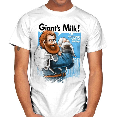 Giant's Milk! - Mens T-Shirts RIPT Apparel Small / White