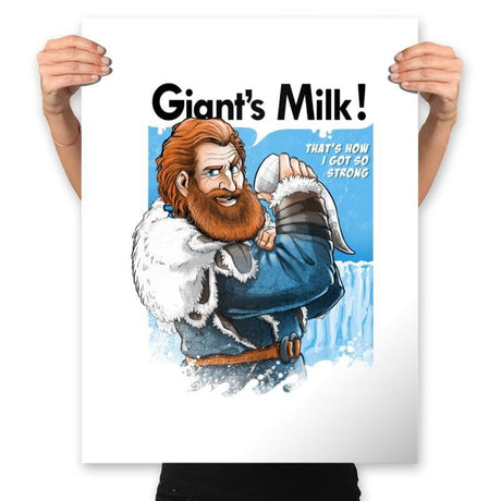 Giant's Milk! - Prints Posters RIPT Apparel 18x24 / White