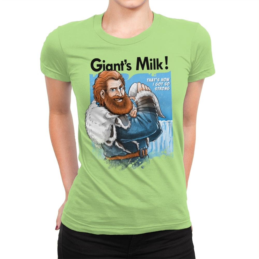 Giant's Milk! - Womens Premium T-Shirts RIPT Apparel Small / Mint