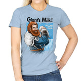 Giant's Milk! - Womens T-Shirts RIPT Apparel Small / Light Blue