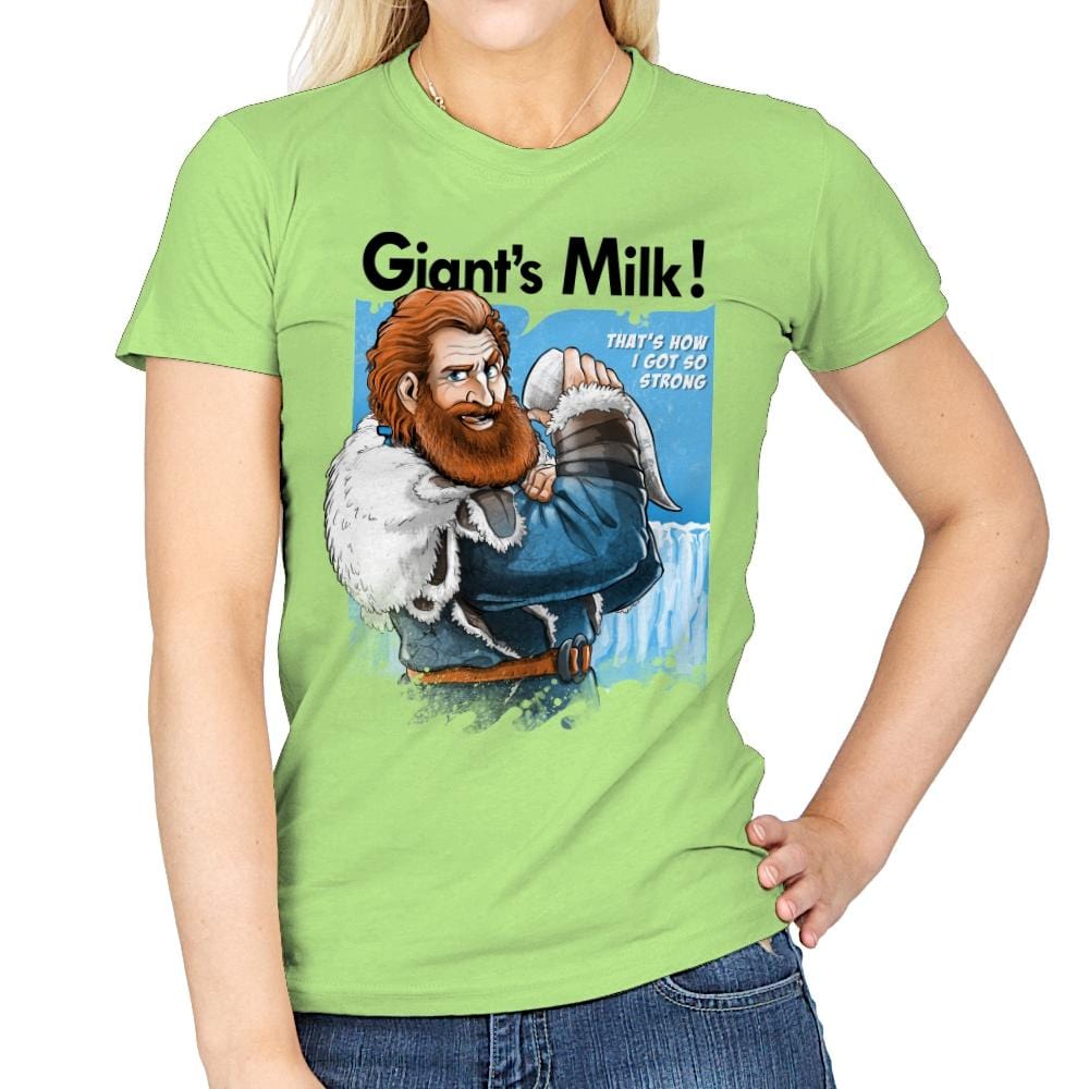 Giant's Milk! - Womens T-Shirts RIPT Apparel Small / Mint Green