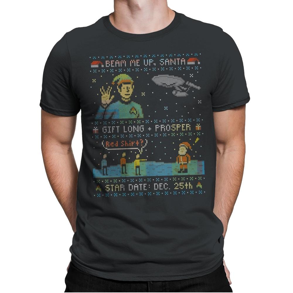 Gift Long and Prosper - Ugly Holiday - Mens Premium T-Shirts RIPT Apparel Small / Heavy Metal