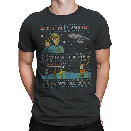 Gift Long and Prosper - Ugly Holiday - Mens Premium T-Shirts RIPT Apparel Small / Heavy Metal